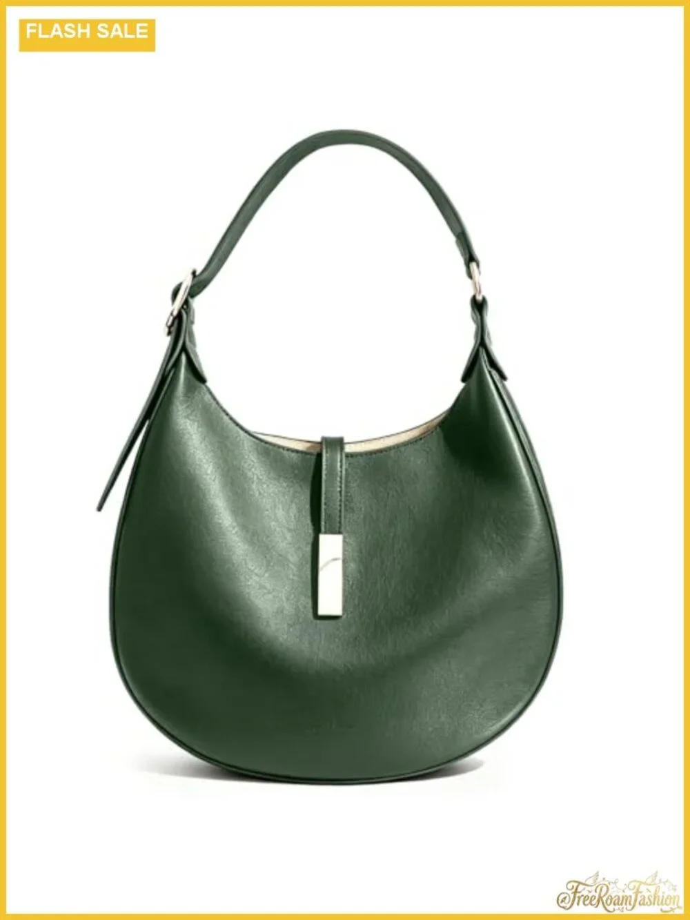 Faux Leather Hobo Shoulder Bag Adjustable Strap Handbag Women Purse